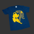 PANTHER SHIRT - BLUE/YELLOW
