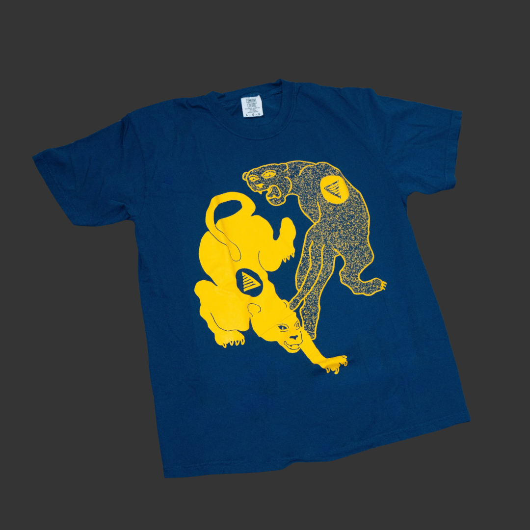 PANTHER SHIRT - BLUE/YELLOW