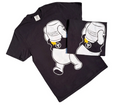 POOH BEAR SHIRT - BLACK/WHITE