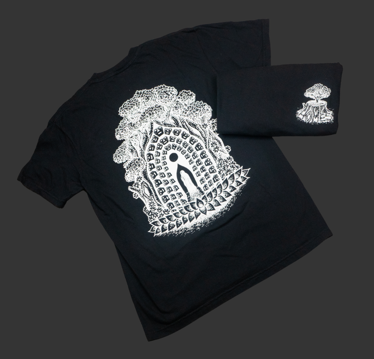 TREE OF LIFE SHIRT - BLACK/WHITE