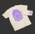 TREE OF LIFE SHIRT - CREAM/PURPLE