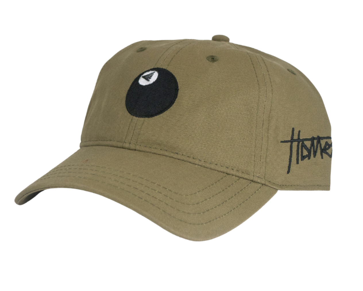 MAGIC 8 BALL HAT - OLIVE GREEN