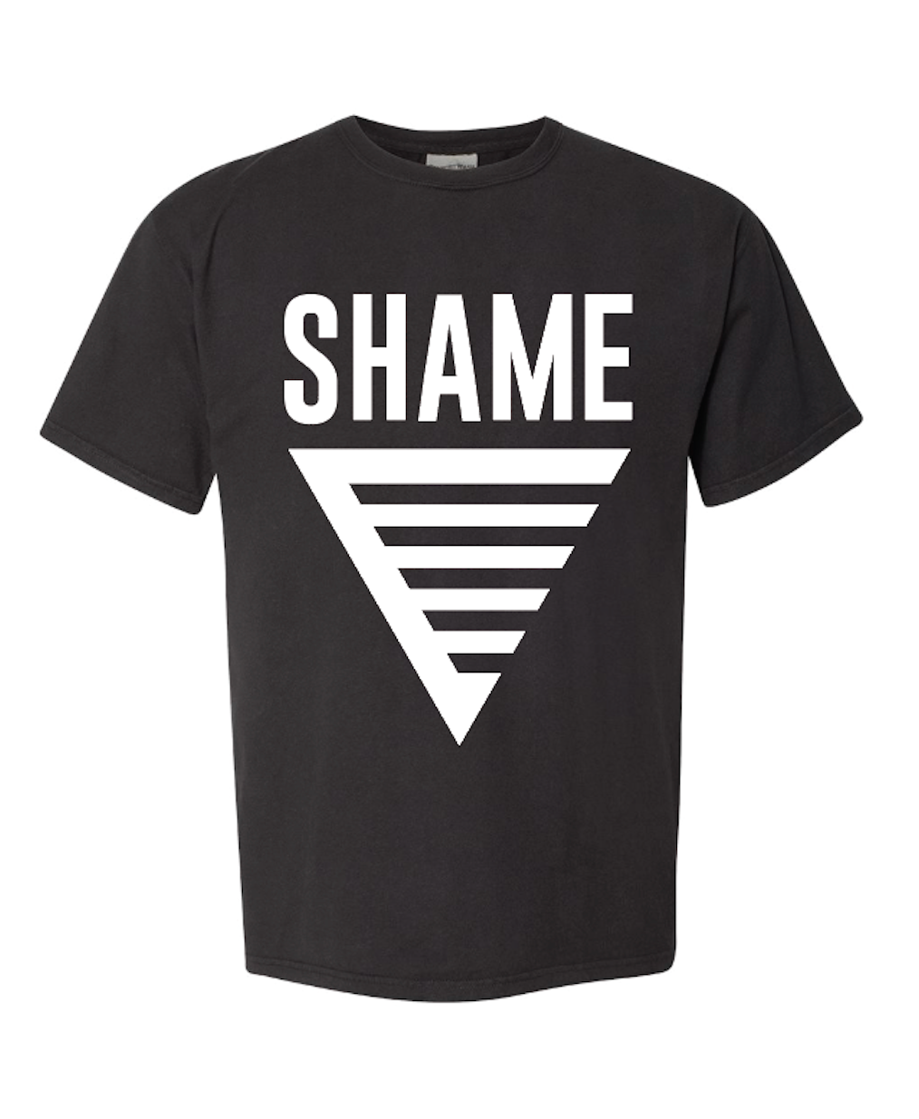 SHAME LOGO SHIRT - BLACK/WHITE