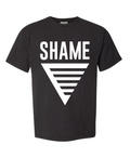 SHAME LOGO SHIRT - BLACK/WHITE