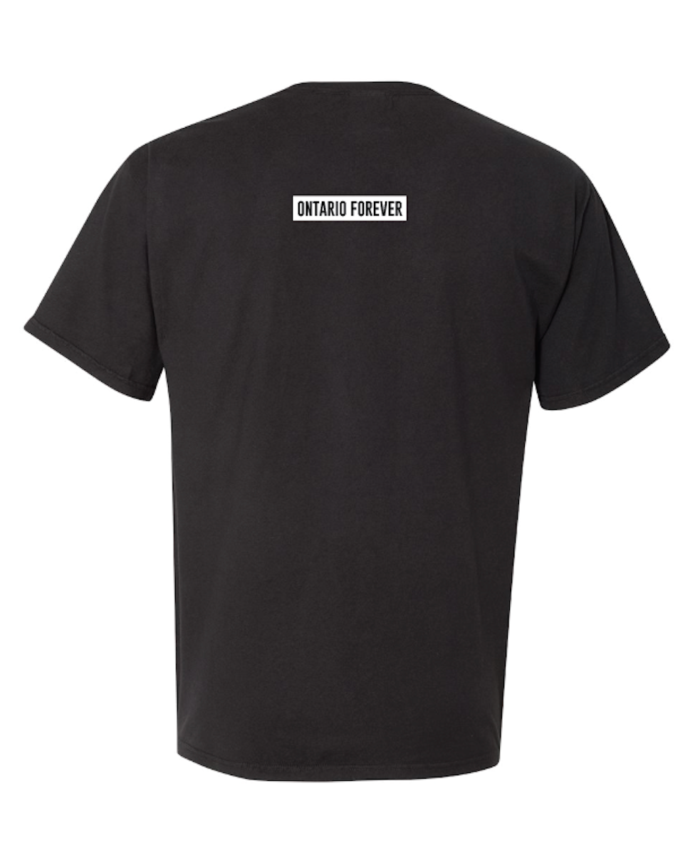 SHAME LOGO SHIRT - BLACK/WHITE